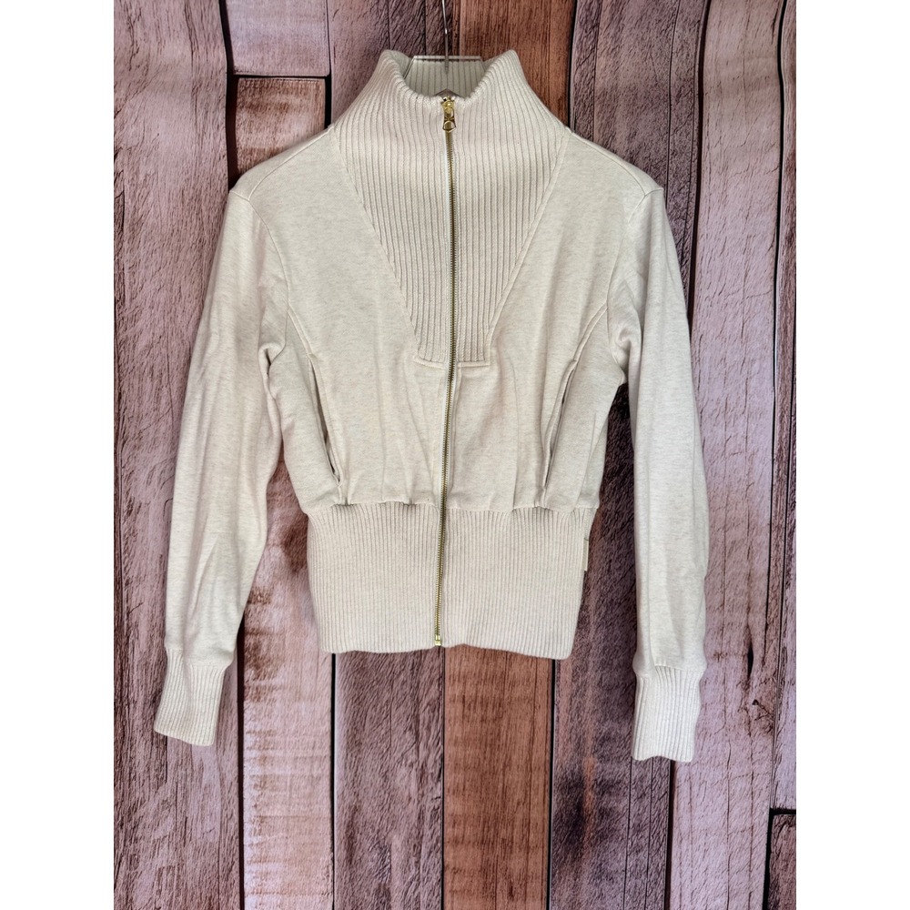Varley Alisa Zip Through Brushed Back Sweat Jacket Pullover Activewear Travel S